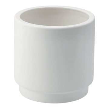 Solid flower pot white - medium Ø16 cm - DBKD