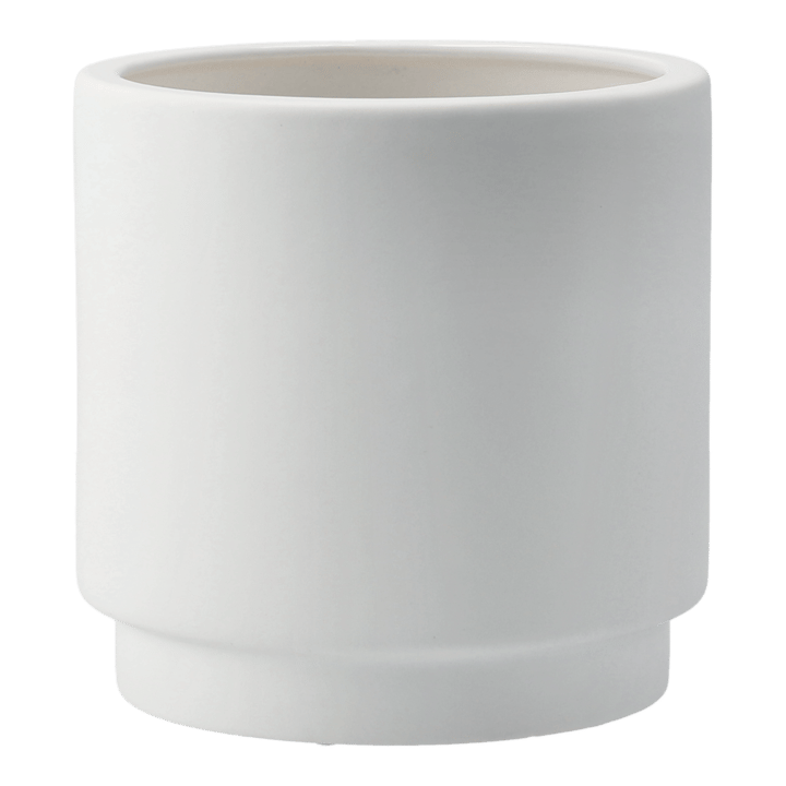 Solid flower pot white - medium - DBKD