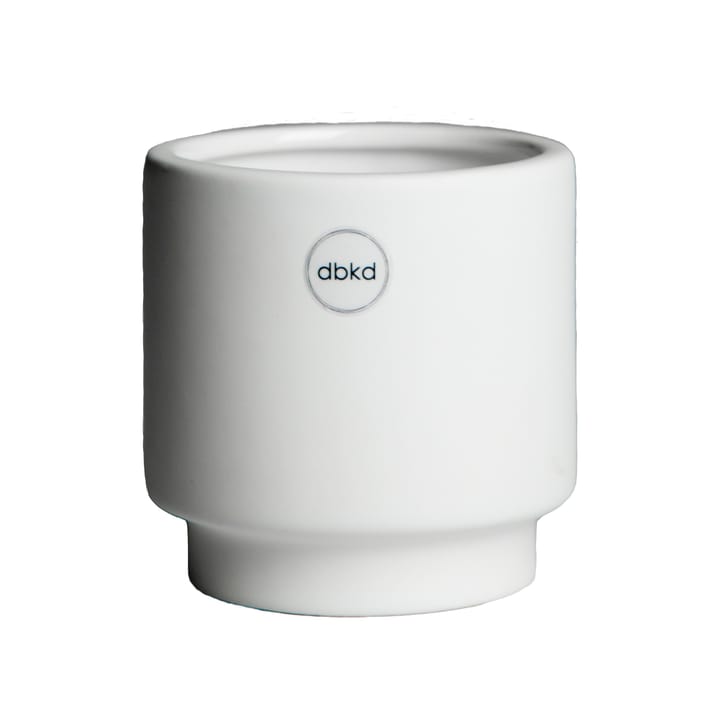 Solid flower pot white - small - DBKD