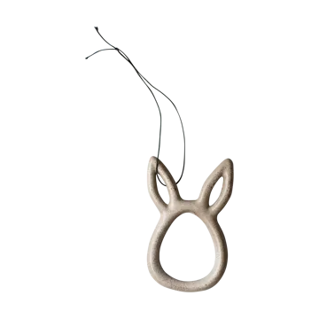 Sprinkle rabbit Easter ornament 8 cm - Beige - DBKD