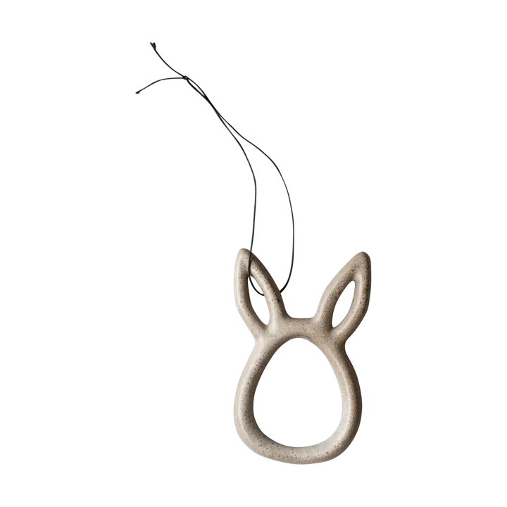 Sprinkle rabbit Easter ornament 8 cm - Beige - DBKD