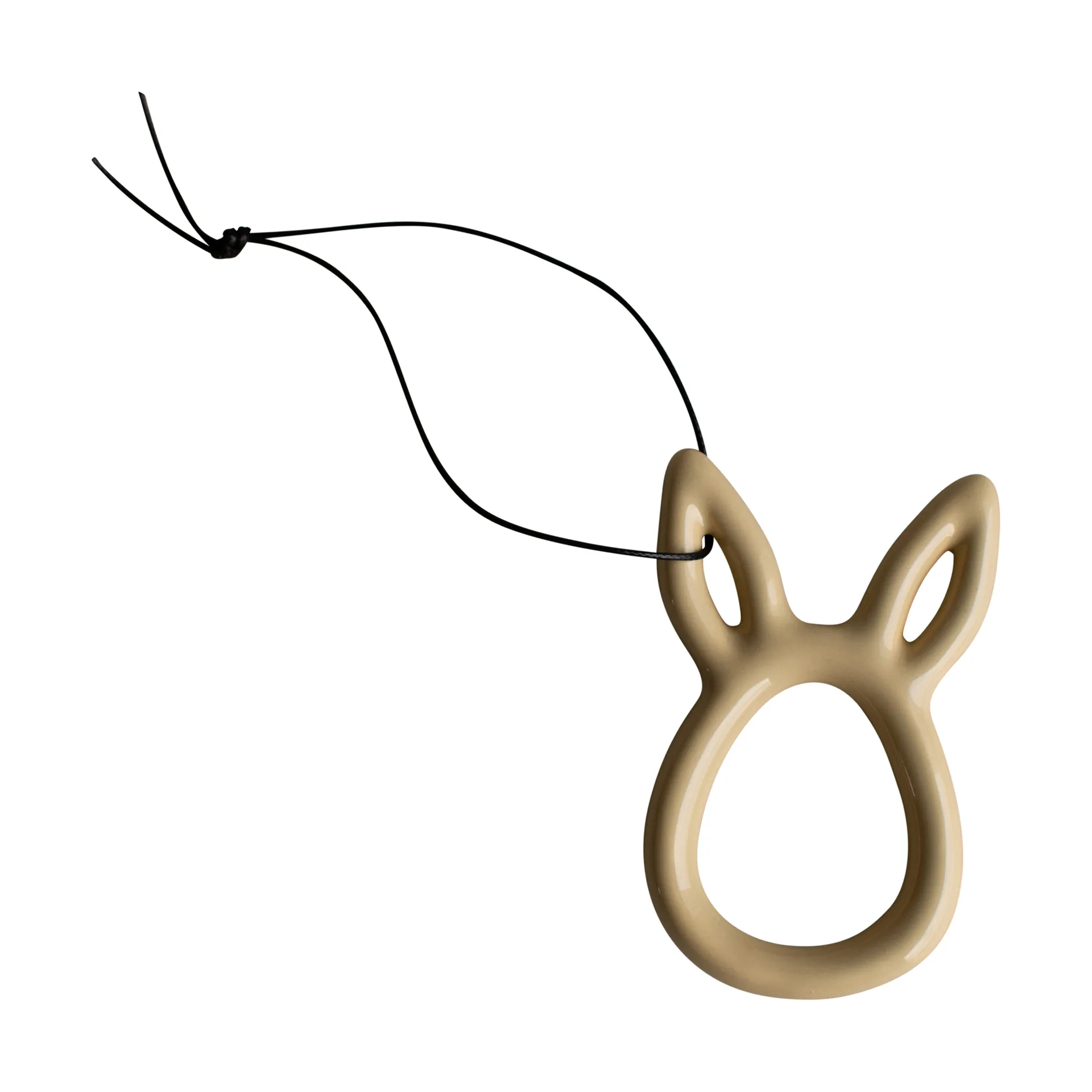 Sprinkle rabbit Easter ornament 8 cm, Shiny yellow DBKD