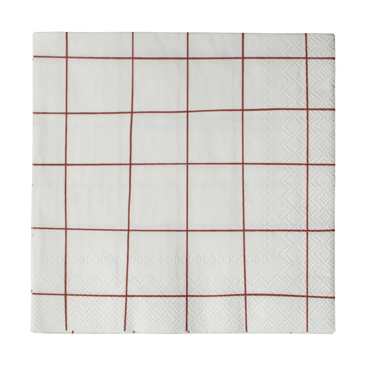 Square paper napkin 33x33 cm 20-pack - Dark red - DBKD
