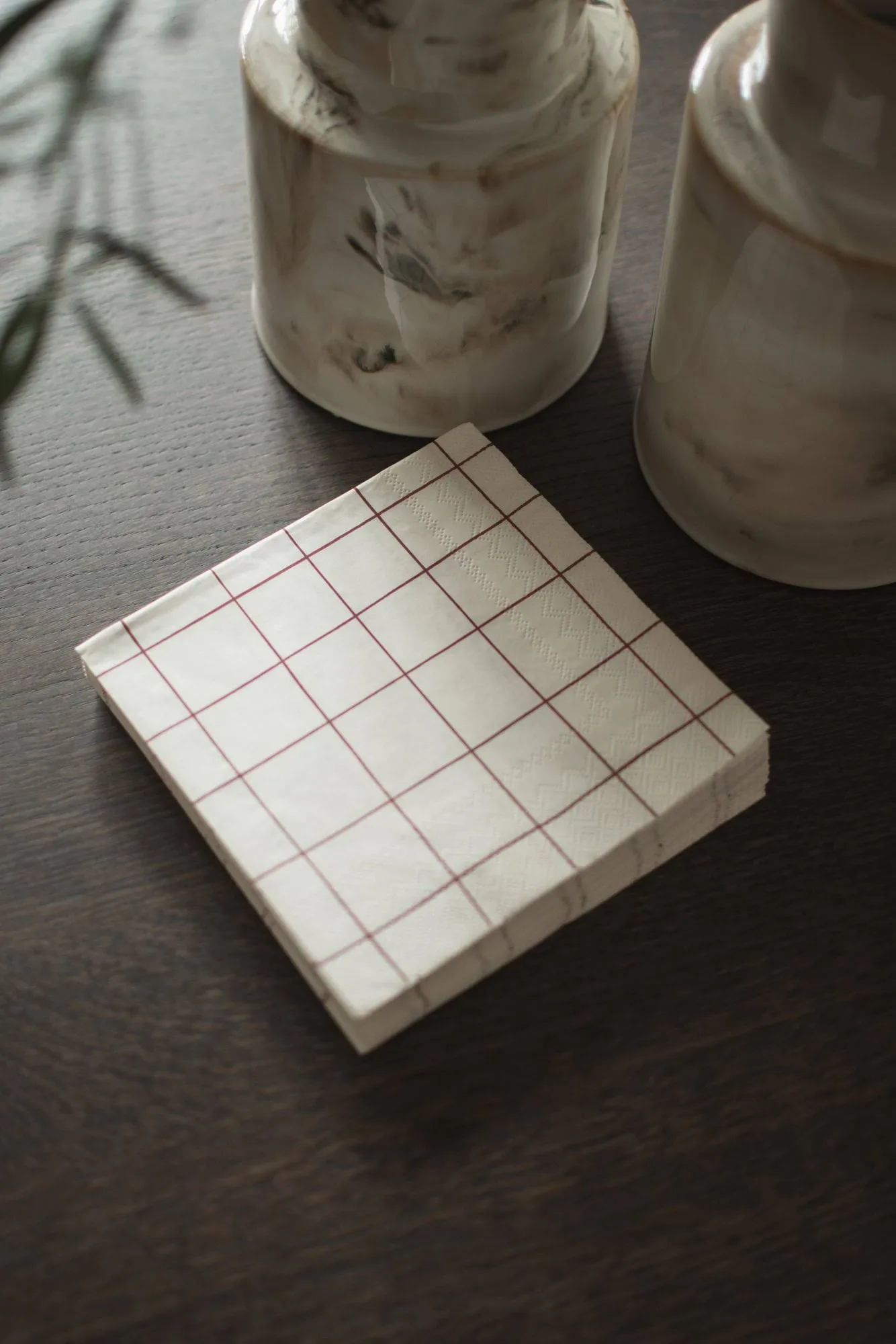 Square paper napkin 33x33 cm 20-pack, Dark red DBKD