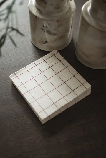 Square paper napkin 33x33 cm 20-pack - Dark red - DBKD