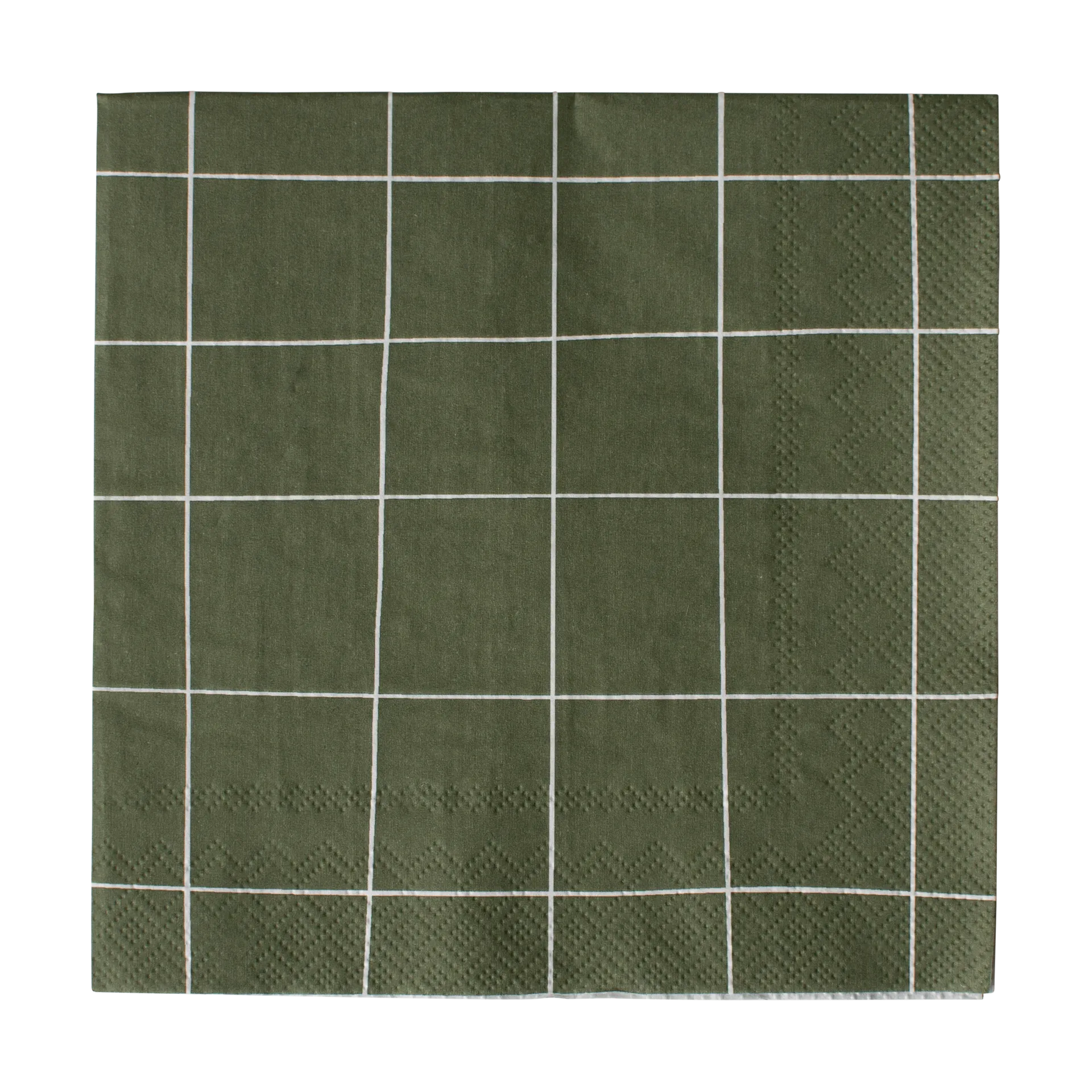 Square paper napkin 33x33 cm 20-pack, Green DBKD
