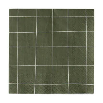 Square paper napkin 33x33 cm 20-pack - Green - DBKD