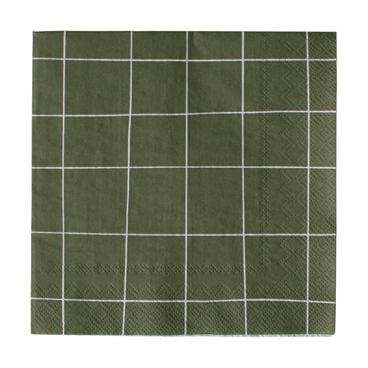 Square paper napkin 33x33 cm 20-pack - Green - DBKD