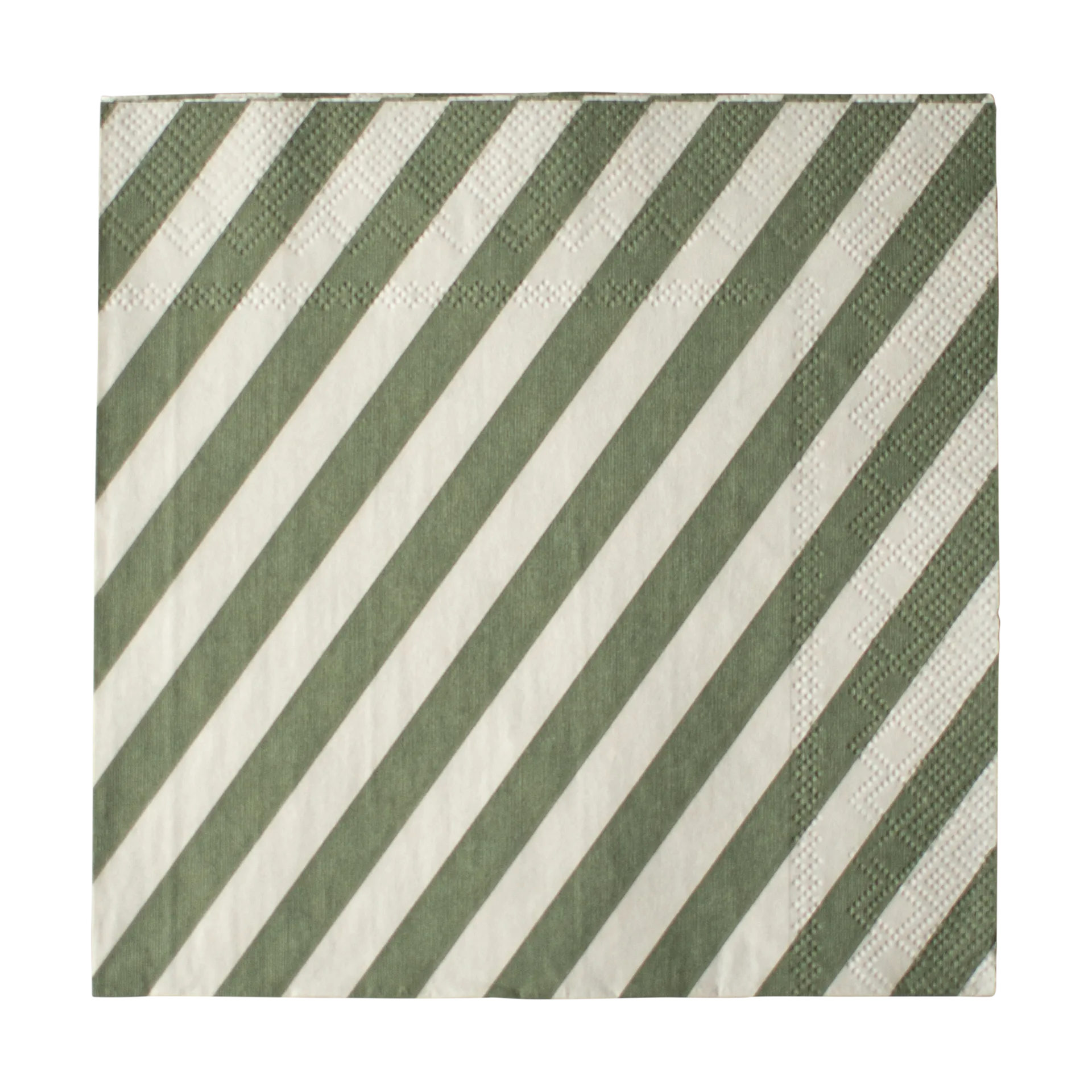 Stripe paper napkin 33x33 cm 20-pack, Green DBKD