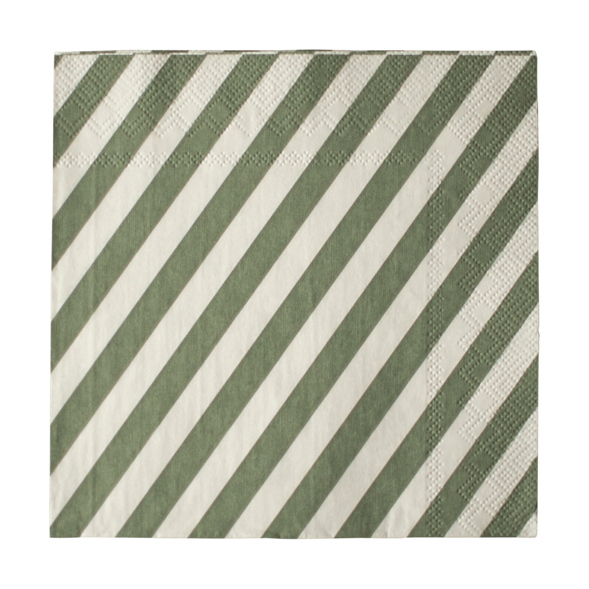 DBKD Stripe paper napkin 33x33 cm 20-pack Green