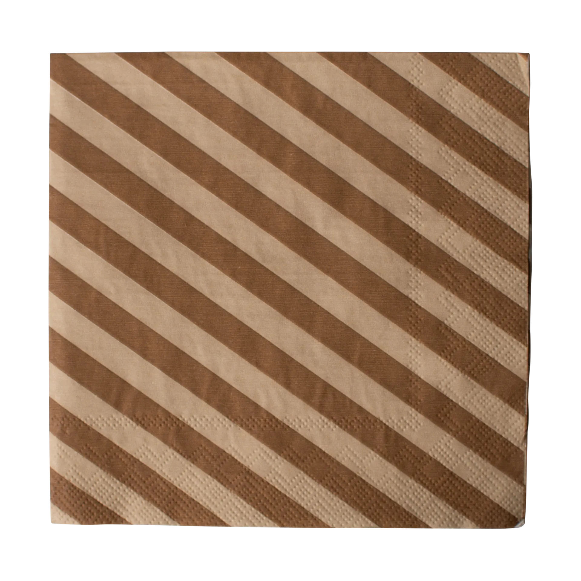 Stripe paper napkin 33x33 cm 20-pack, Nougat DBKD