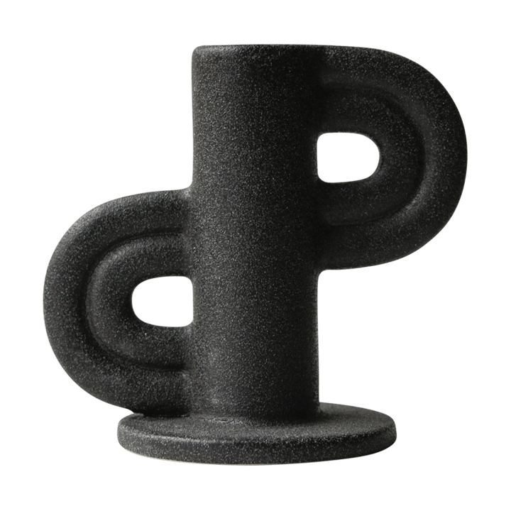 Swirl Slide candle holder - Black - DBKD