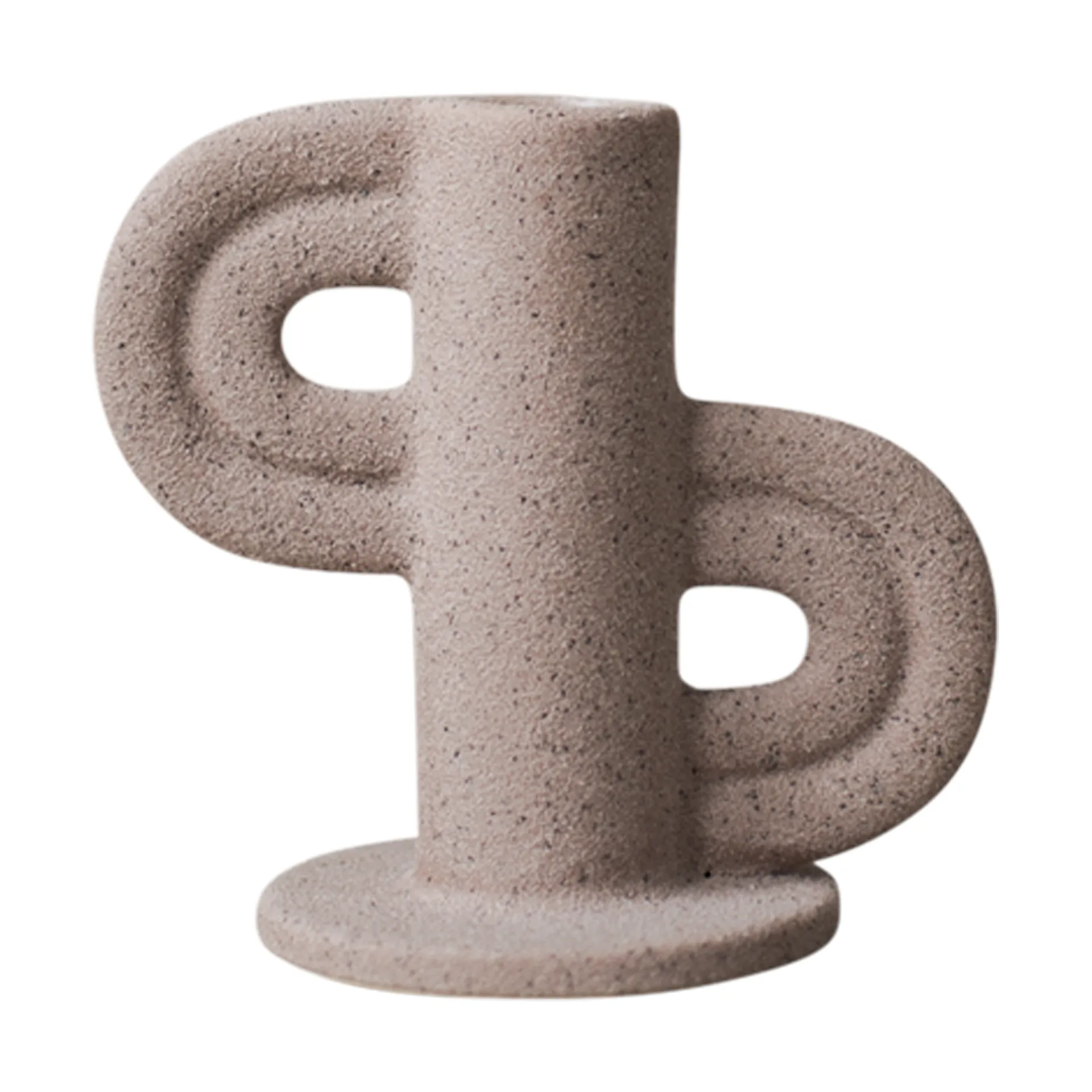 Swirl Slide candle holder, Nude DBKD