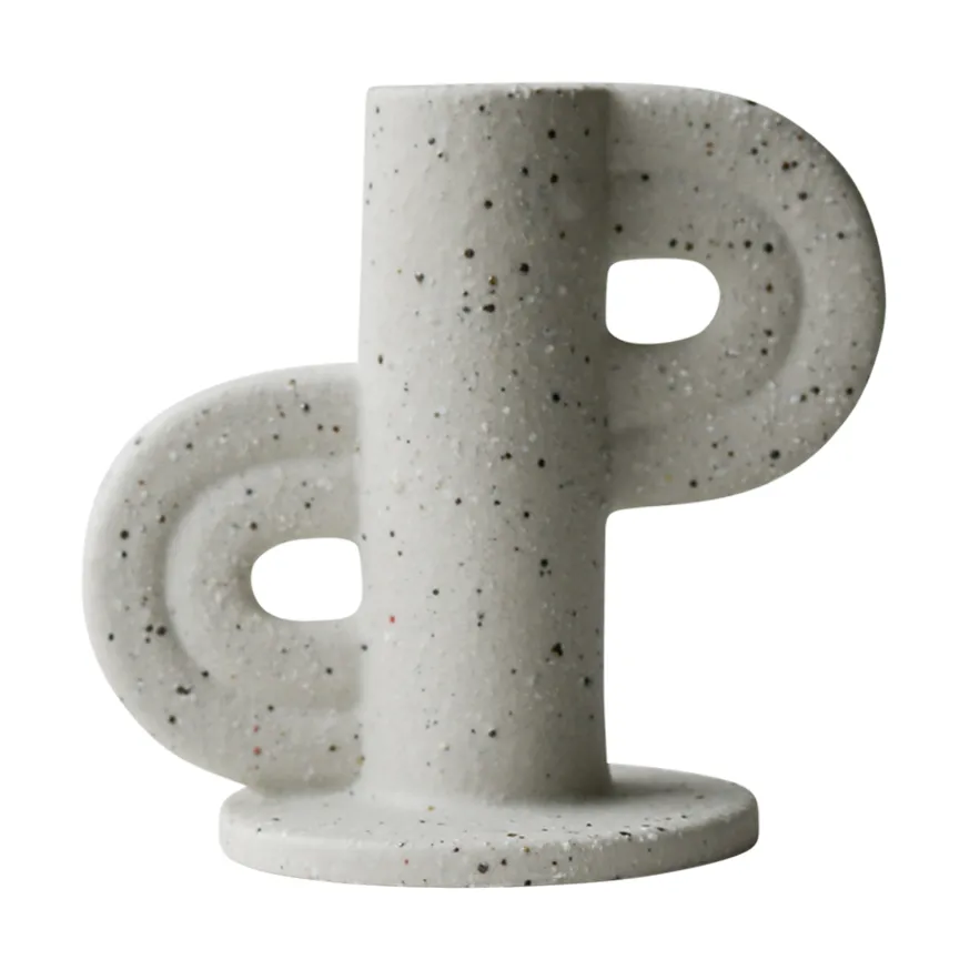 Swirl Slide candle holder, Sand DBKD