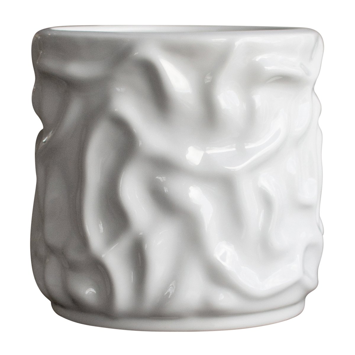 DBKD Swoon flower pot o15 cm Shiny white | Scandinavian Design | Flower pots | White