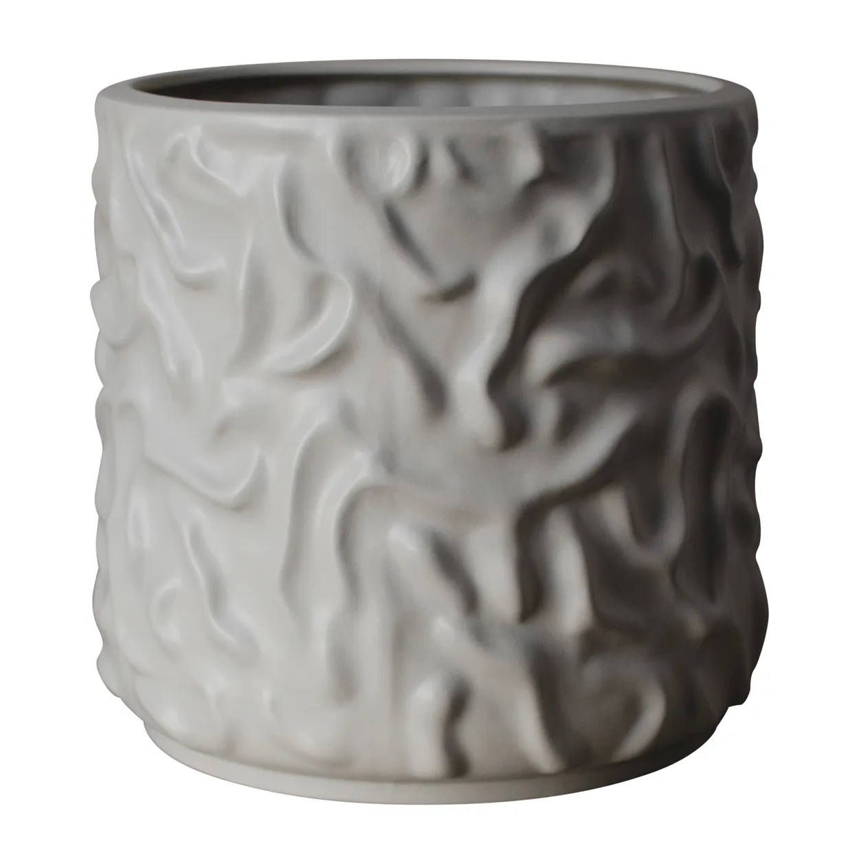 DBKD Swoon flower pot o23 cm Matte mole | Scandinavian Design | Flower pots | Beige