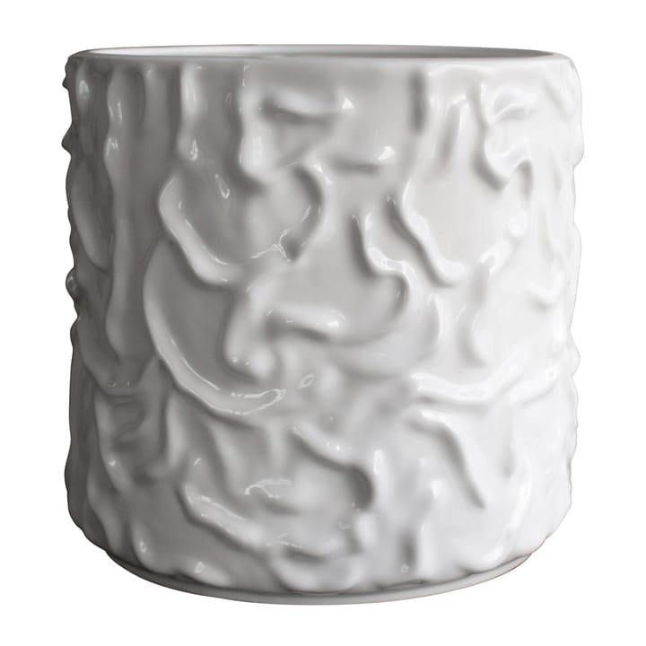 Swoon flower pot Ø31 cm - Shiny white - DBKD