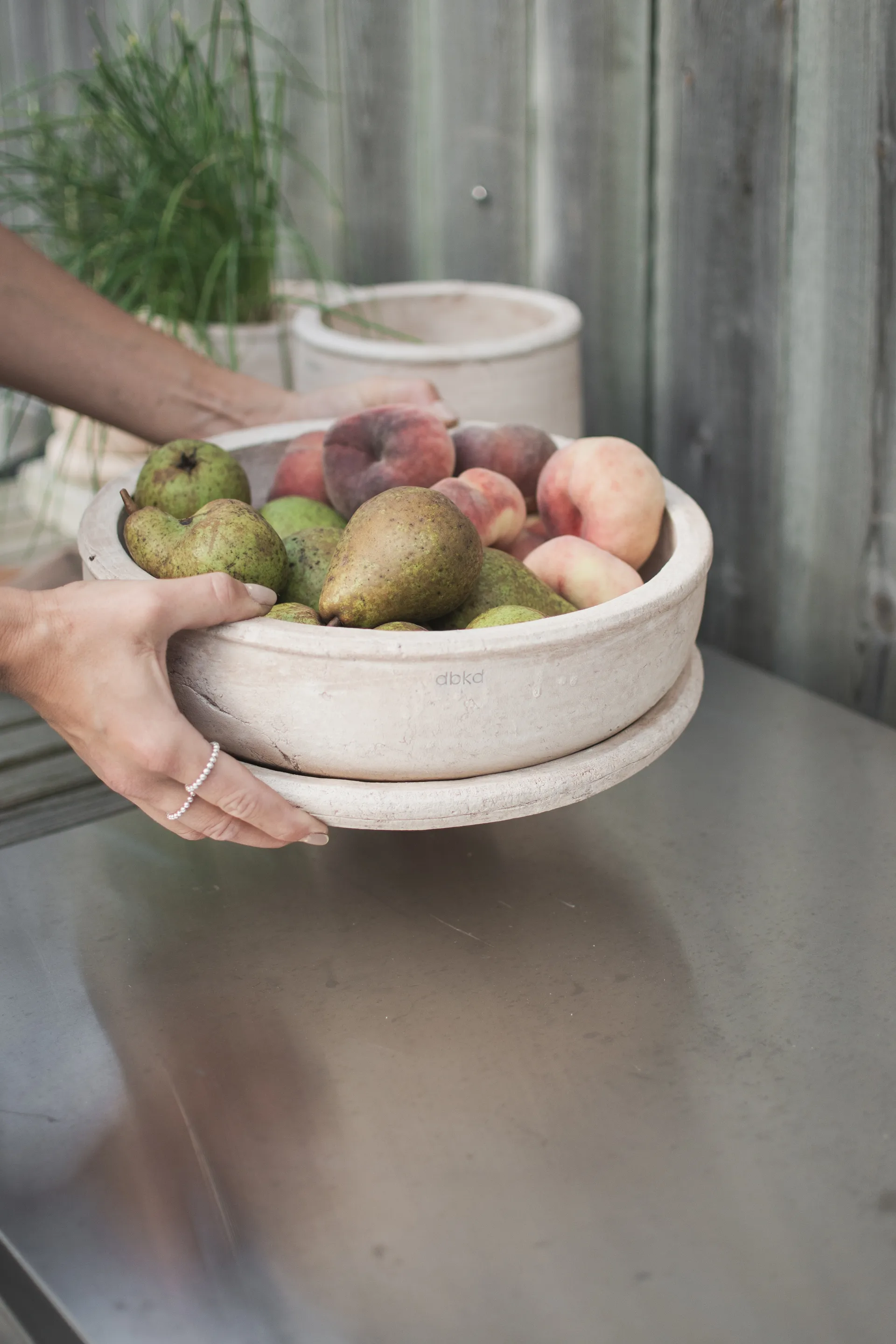 Terra bowl planter, Sand, Ø30x10.5 cm DBKD