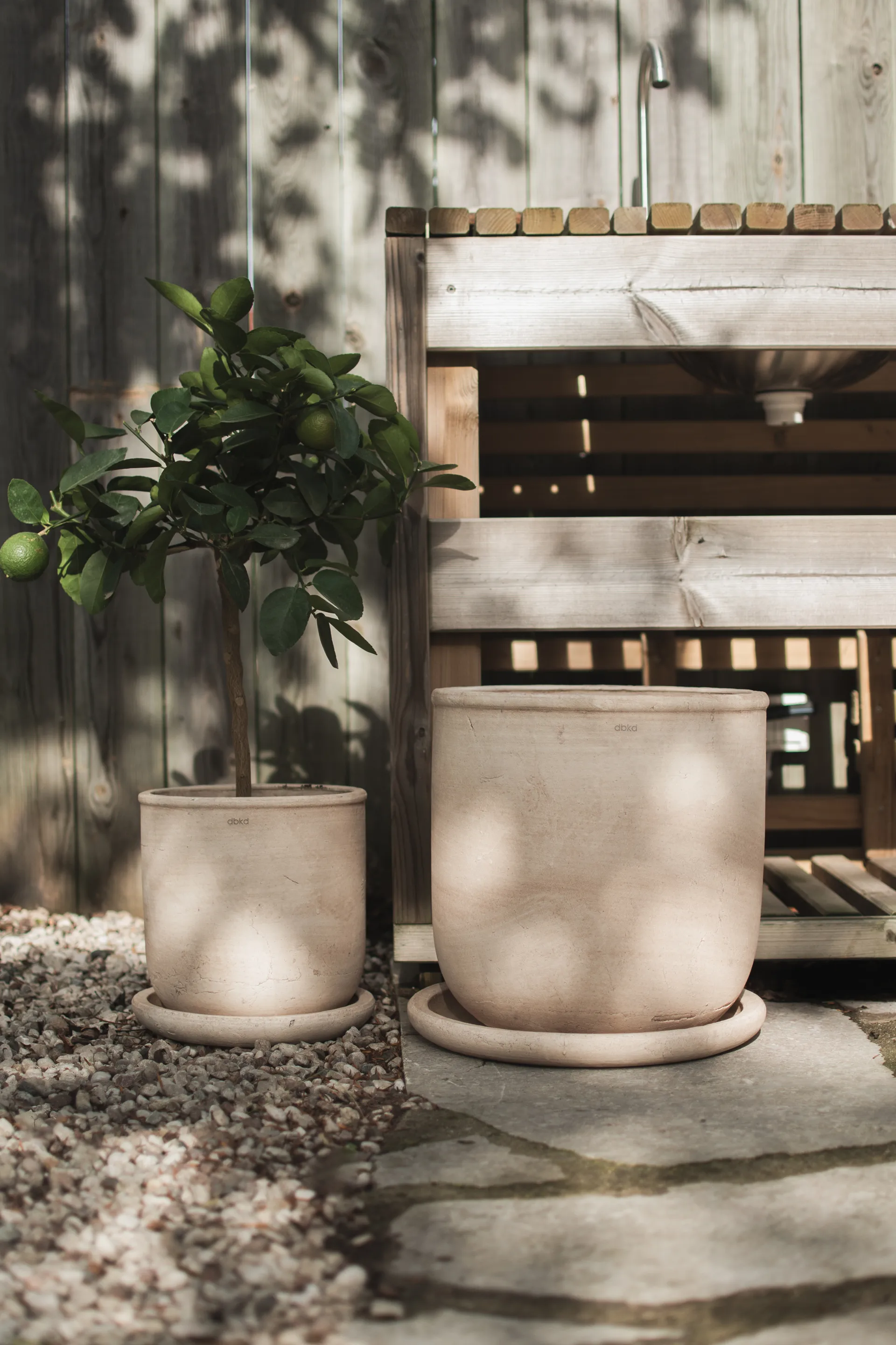 Terra pot, Sand, Ø23x26 cm DBKD