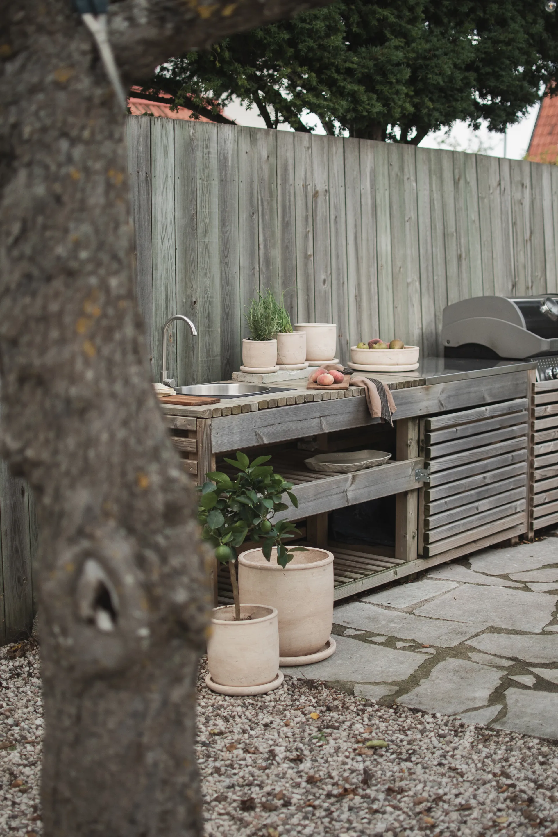 Terra pot, Sand, Ø23x26 cm DBKD