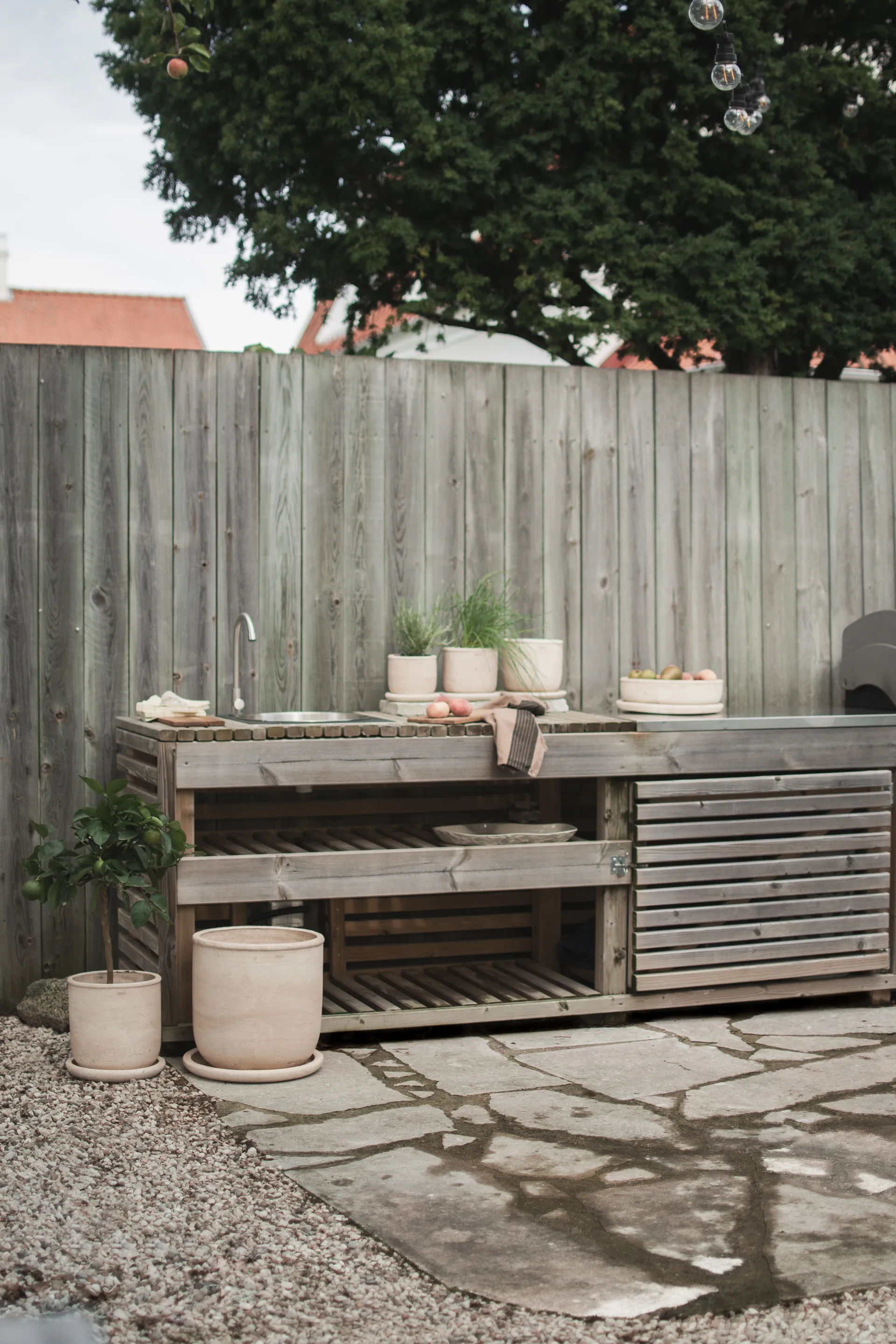 Terra pot, Sand, Ø23x26 cm DBKD