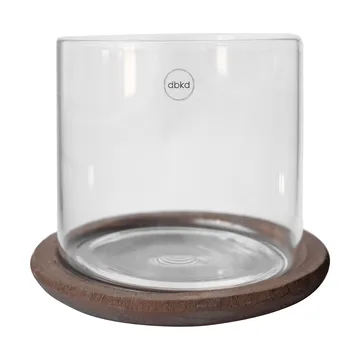 Terra tealight holder - Brown, 15 cm - DBKD