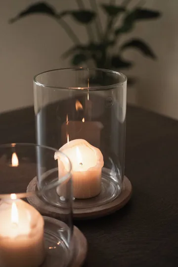 Terra tealight holder - Brown, 21.5 cm - DBKD