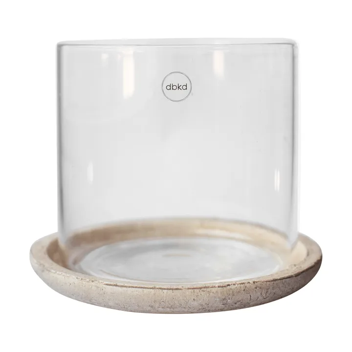 Terra tealight holder - Sand, 15 cm - DBKD