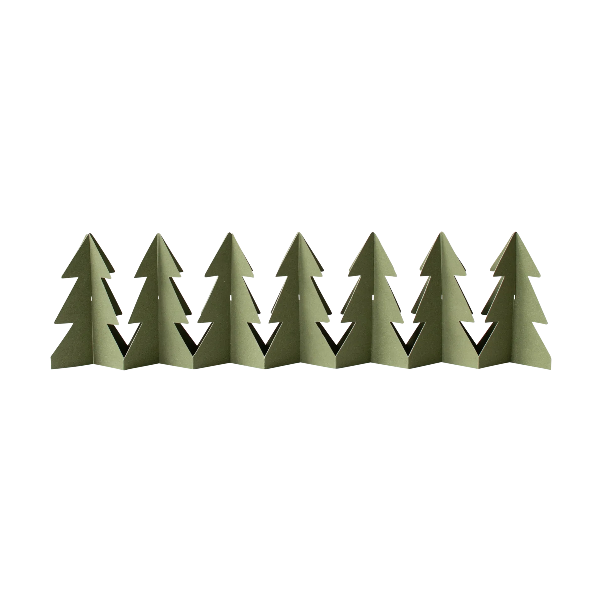 Tree in a row decoration 60 cm, Green, 7x60 cm DBKD