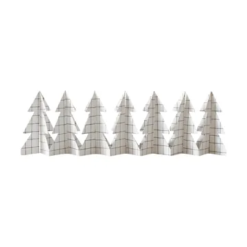 Tree in a row decoration 60 cm - Square white, 12x60 cm - DBKD