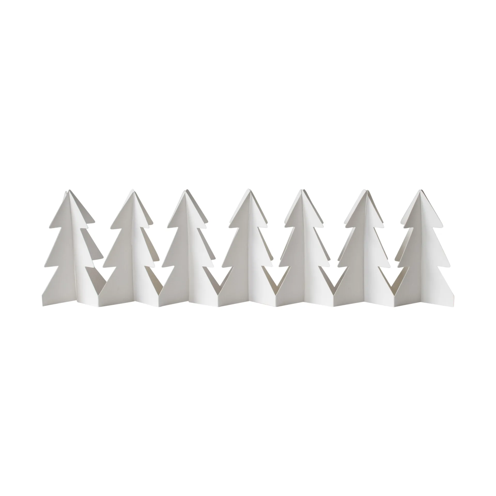 Tree in a row decoration 60 cm, White DBKD