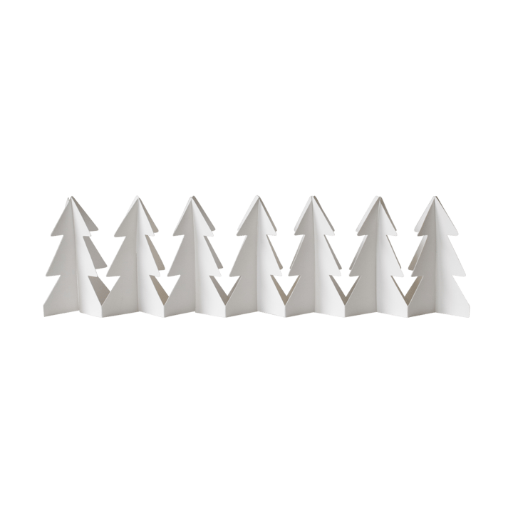 Tree in a row decoration 60 cm - White - DBKD