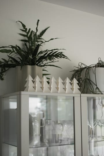 Tree in a row decoration 60 cm - White - DBKD
