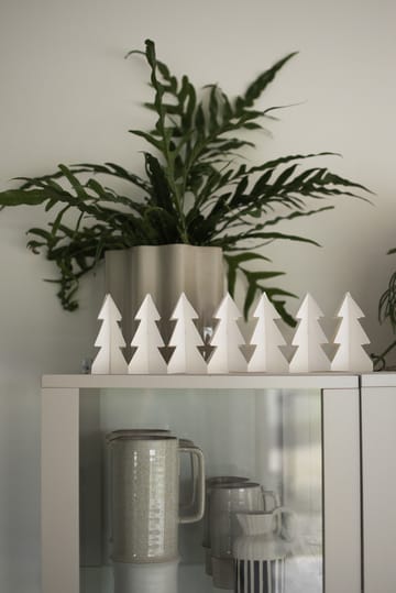 Tree in a row decoration 60 cm - White - DBKD