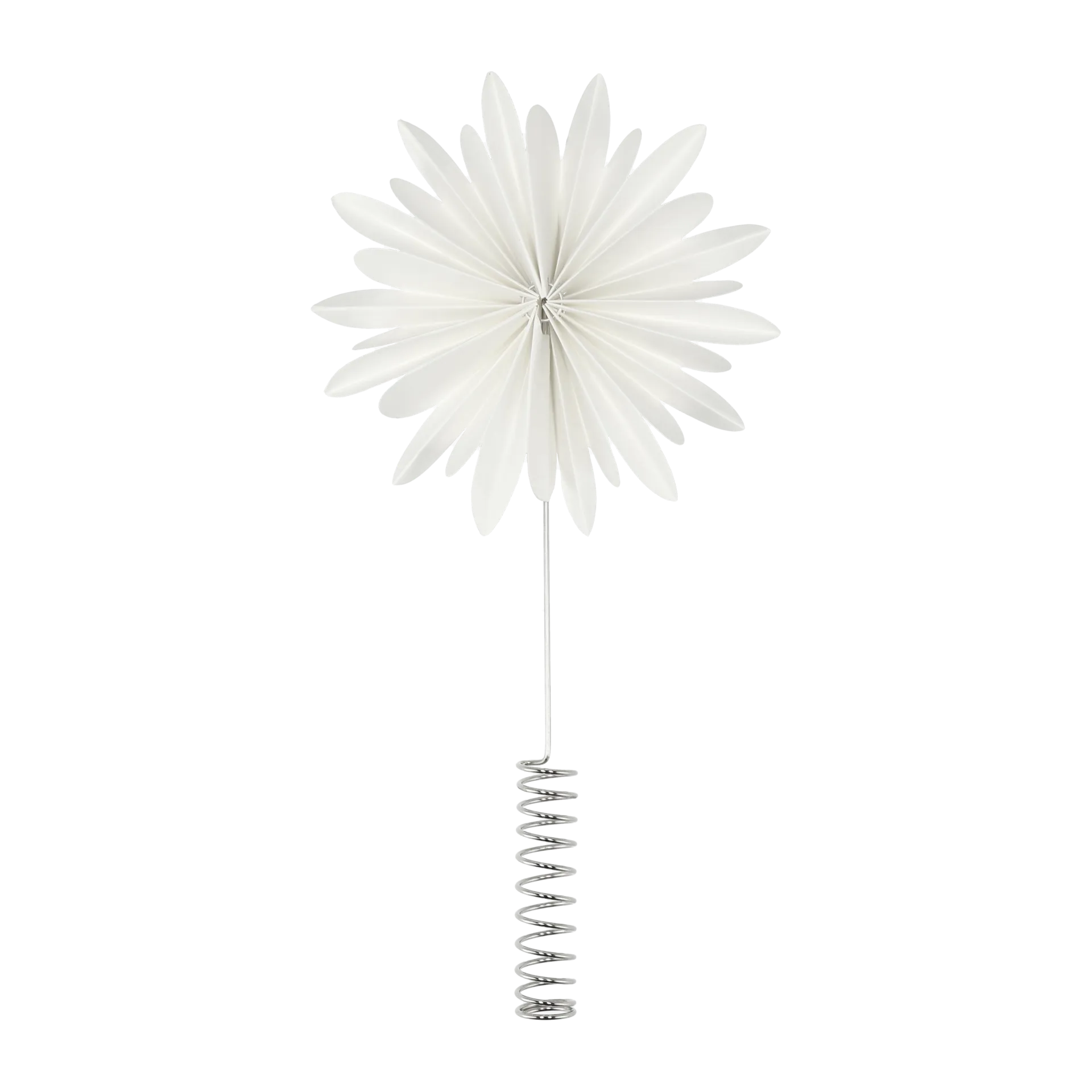 Tree topper flower Christmas tree star, White DBKD