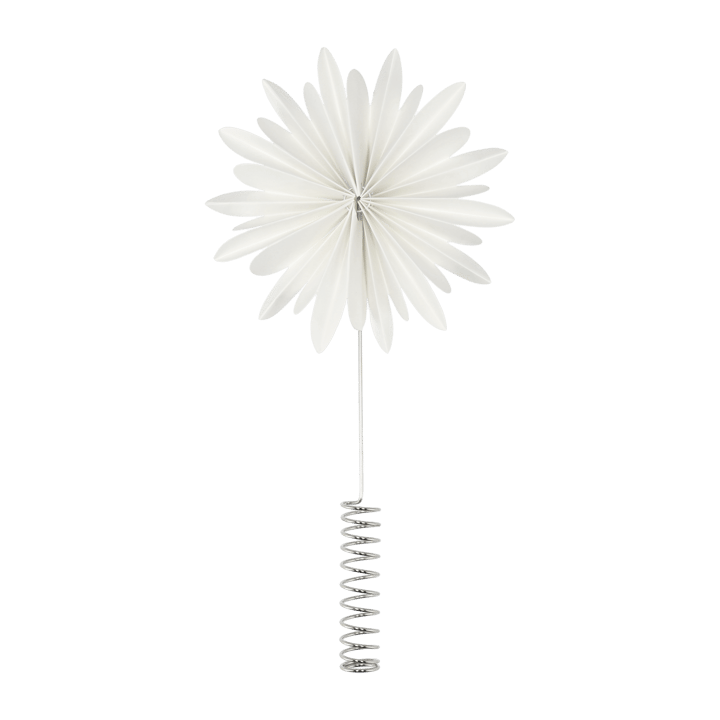 Tree topper flower Christmas tree star - White - DBKD