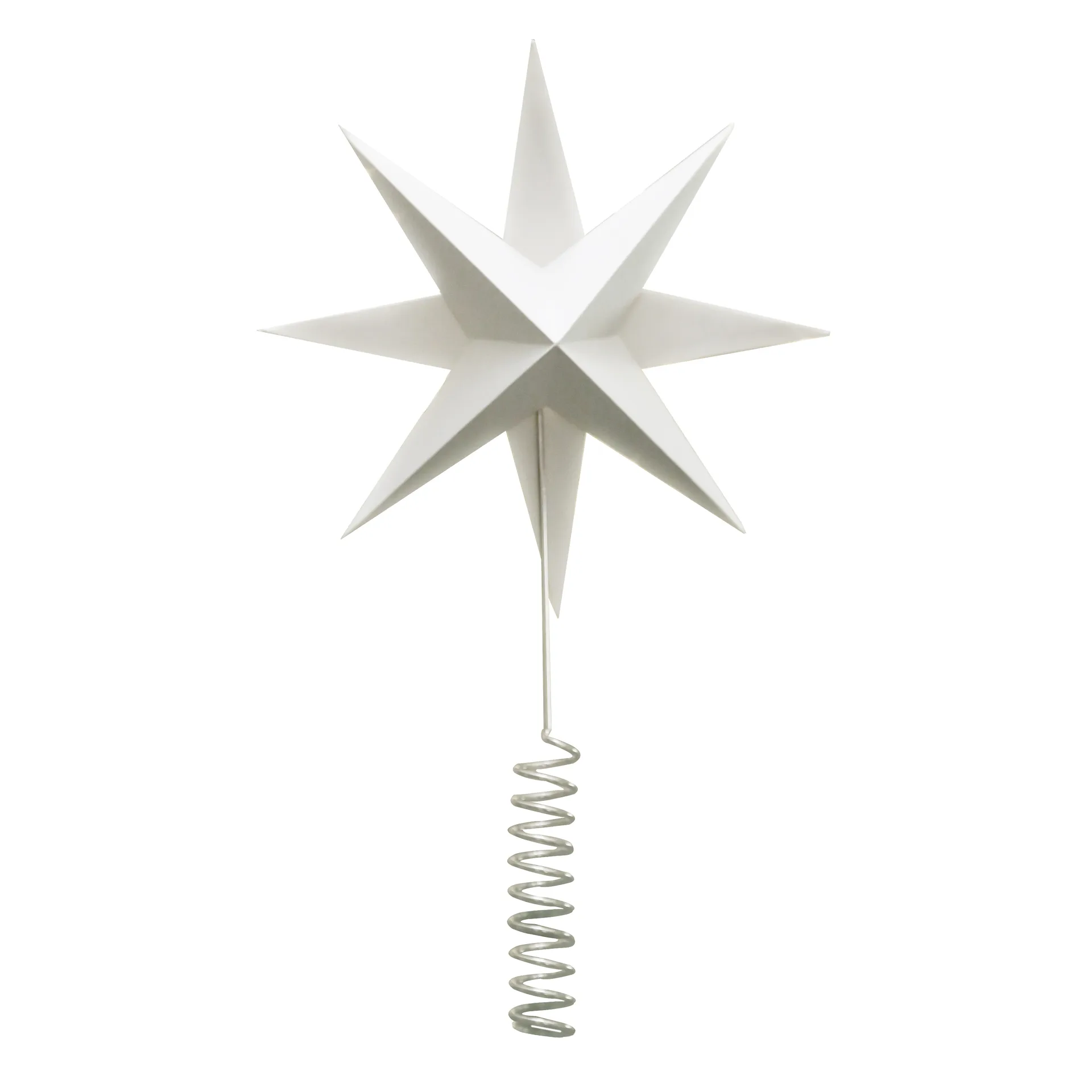 Tree topper star Christmas tree star, White DBKD