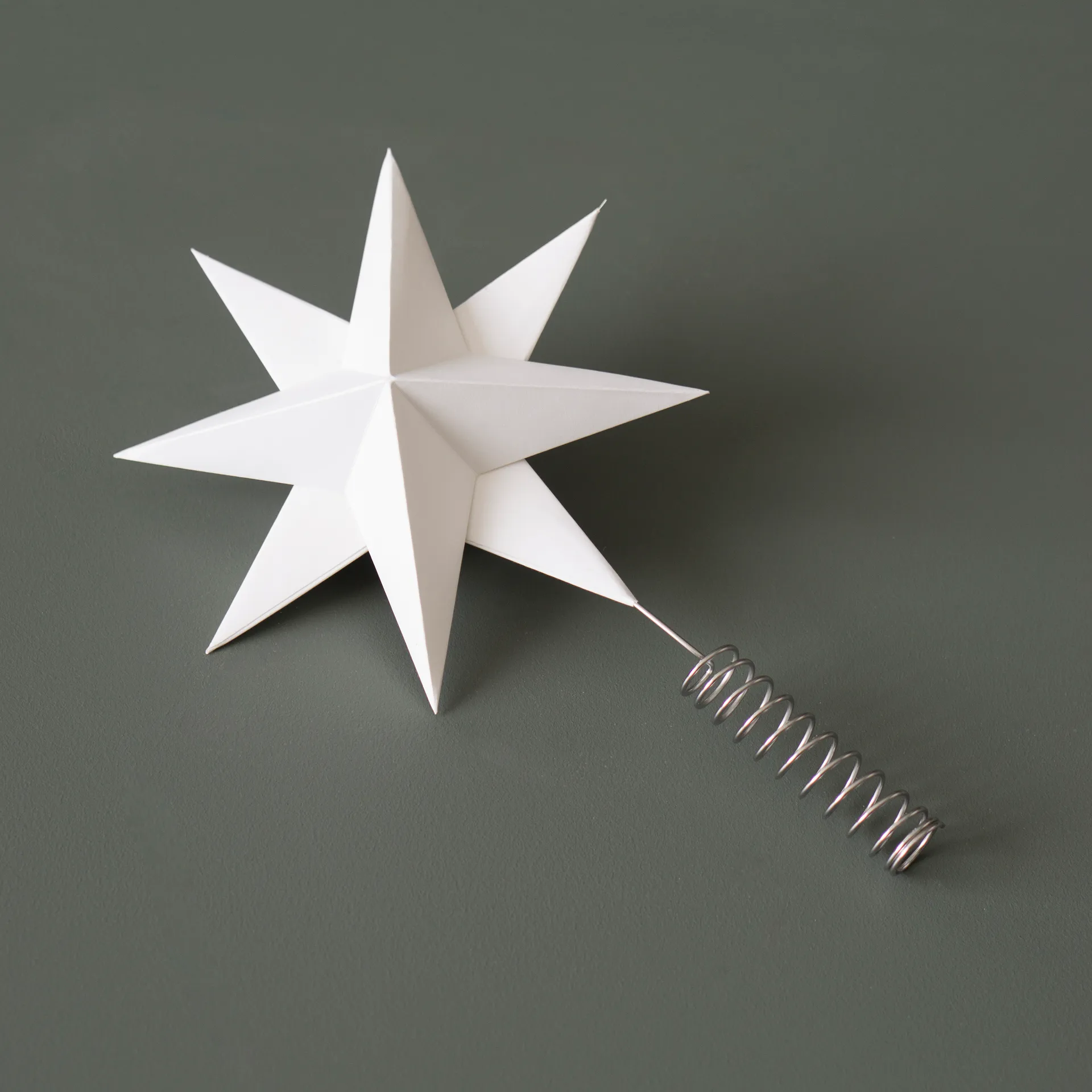 Tree topper star Christmas tree star, White DBKD