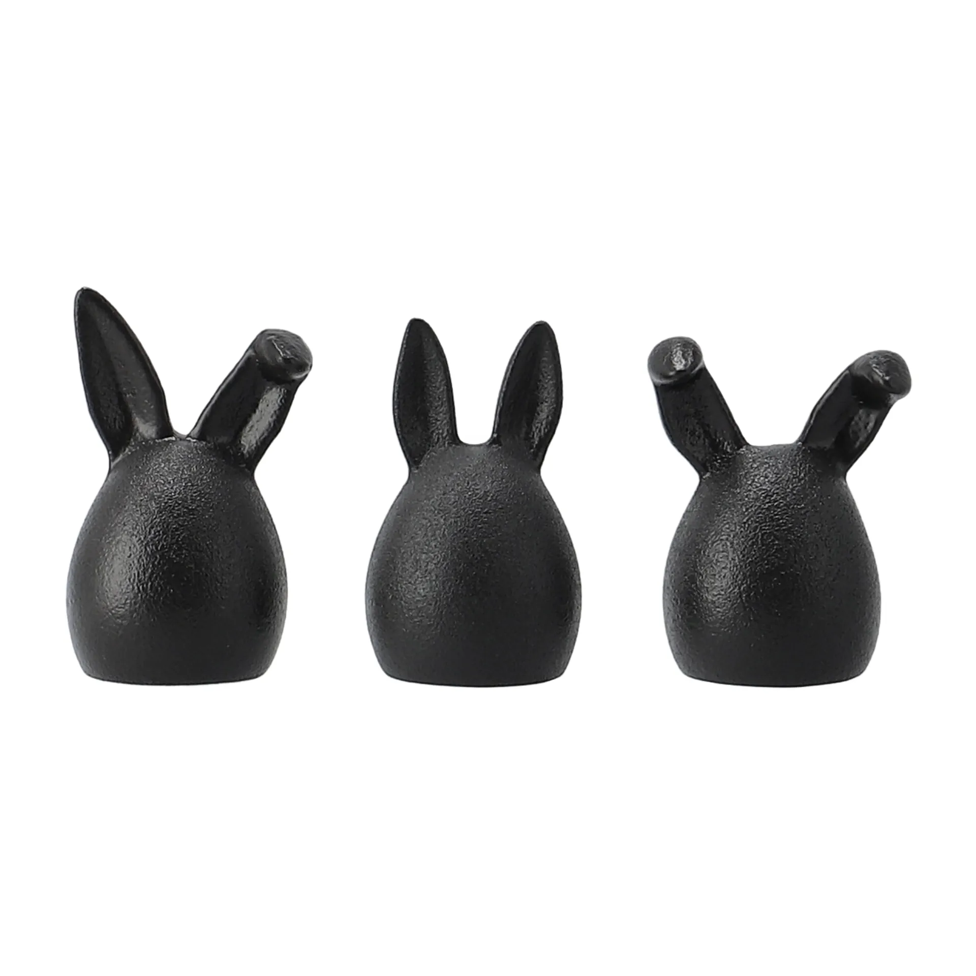 Triplets easter rabbit 3-pack, cast iron DBKD