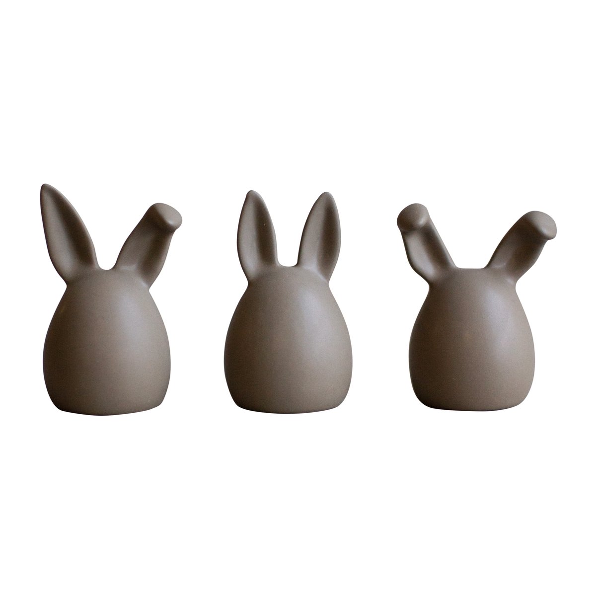 DBKD Triplets easter rabbit 3-pack Dust | Scandinavian Design | Brown
