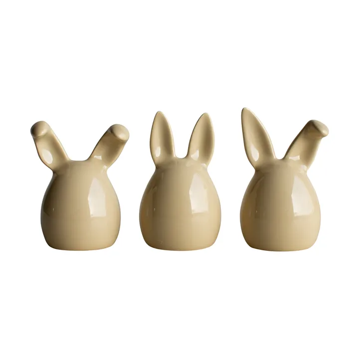 Triplets easter rabbit 3-pack - Shiny yellow - DBKD