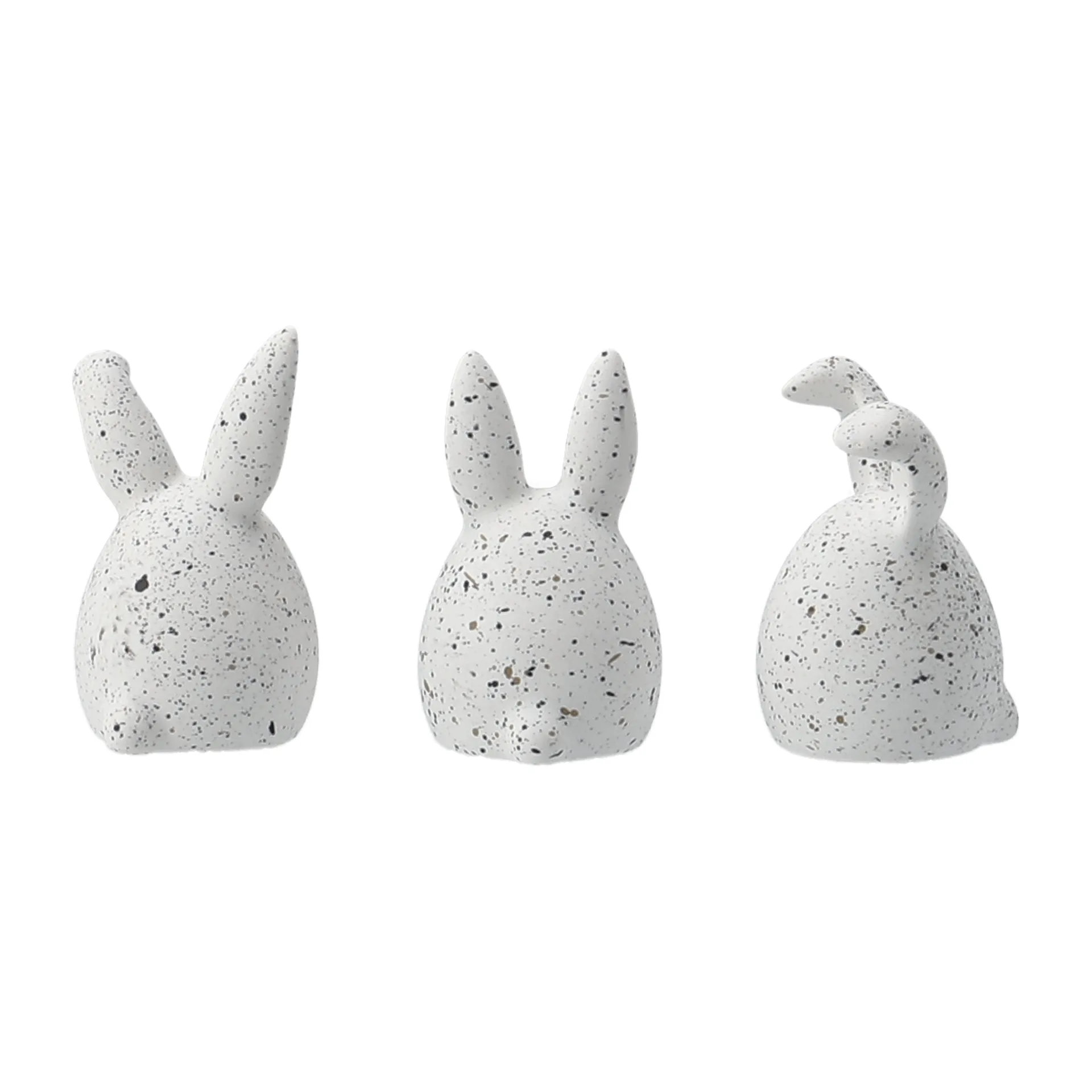 Triplets easter rabbit 3-pack, white dot DBKD