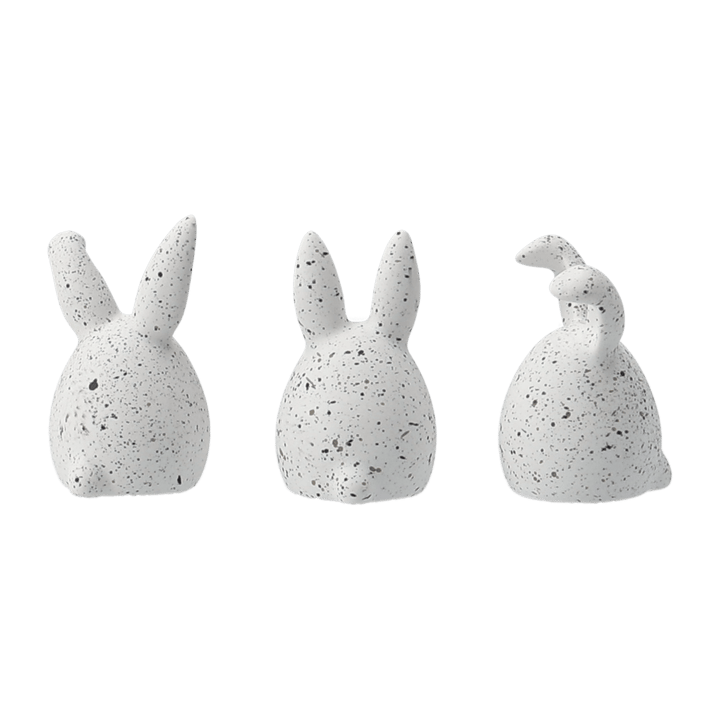 Triplets easter rabbit 3-pack - white dot - DBKD