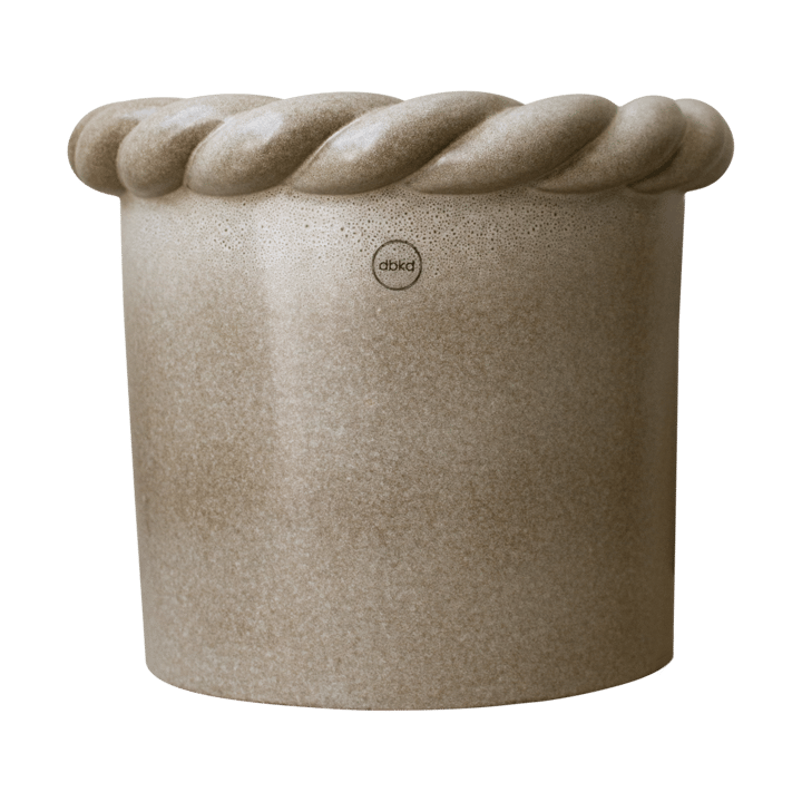 Twine flower pot Ø22 cm - Beige - DBKD