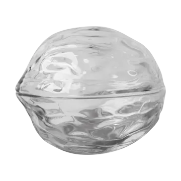 Walnut bowl with lid - Clear - DBKD