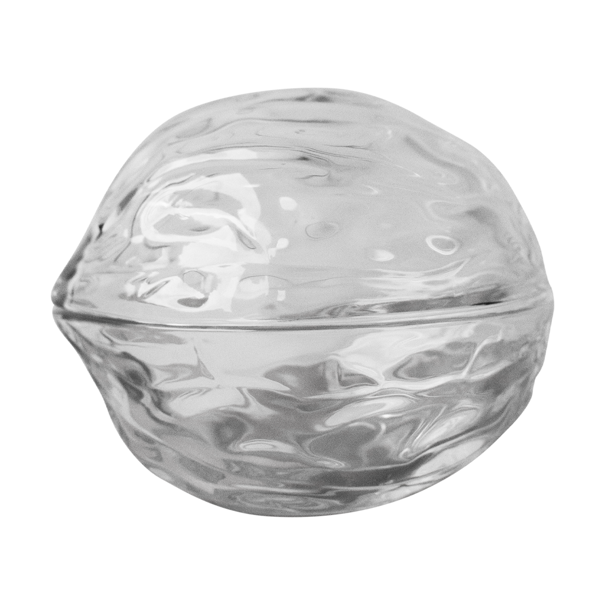 DBKD Walnut bowl with lid Clear | Scandinavian Design | Decorative bowls | Transparent