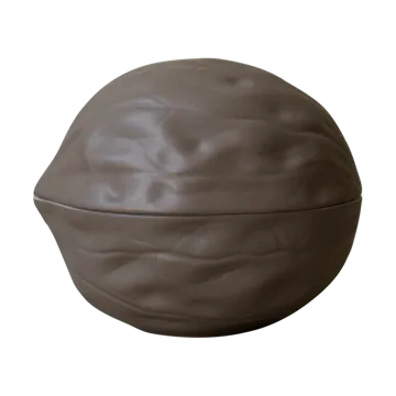 Walnut bowl with lid - Dust - DBKD