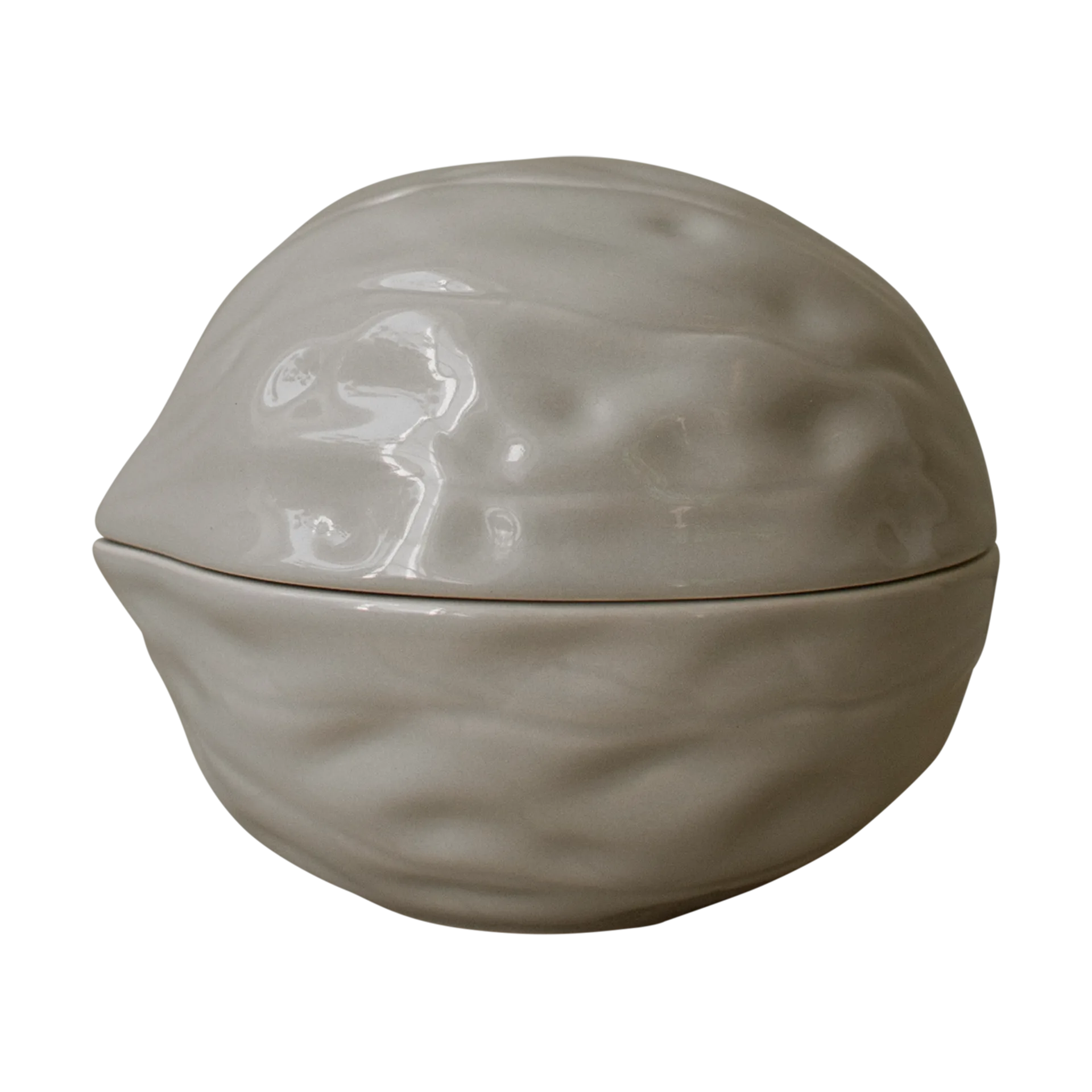 Walnut bowl with lid, Shiny mole DBKD