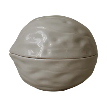 Walnut bowl with lid - Shiny mole - DBKD