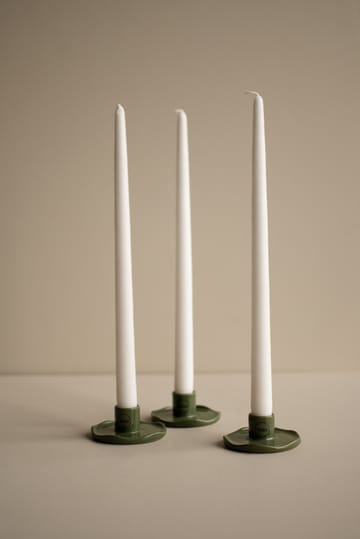Wave candle sticks - Shiny green - DBKD
